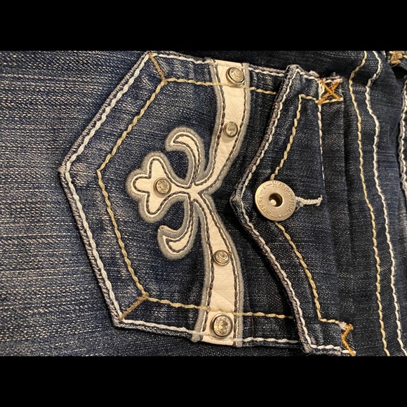 Hydraulic Boot-Cut Low-Rise Ripped Jeans - Picture 6 of 7